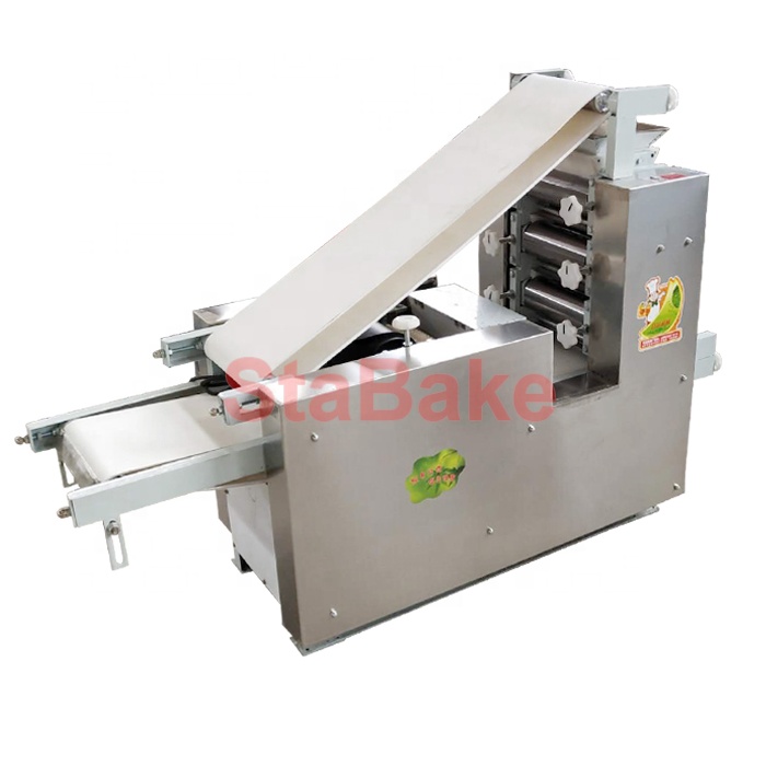 Máquina de fabricación de base de pizza automática para la máquina de corte de masa de pizza