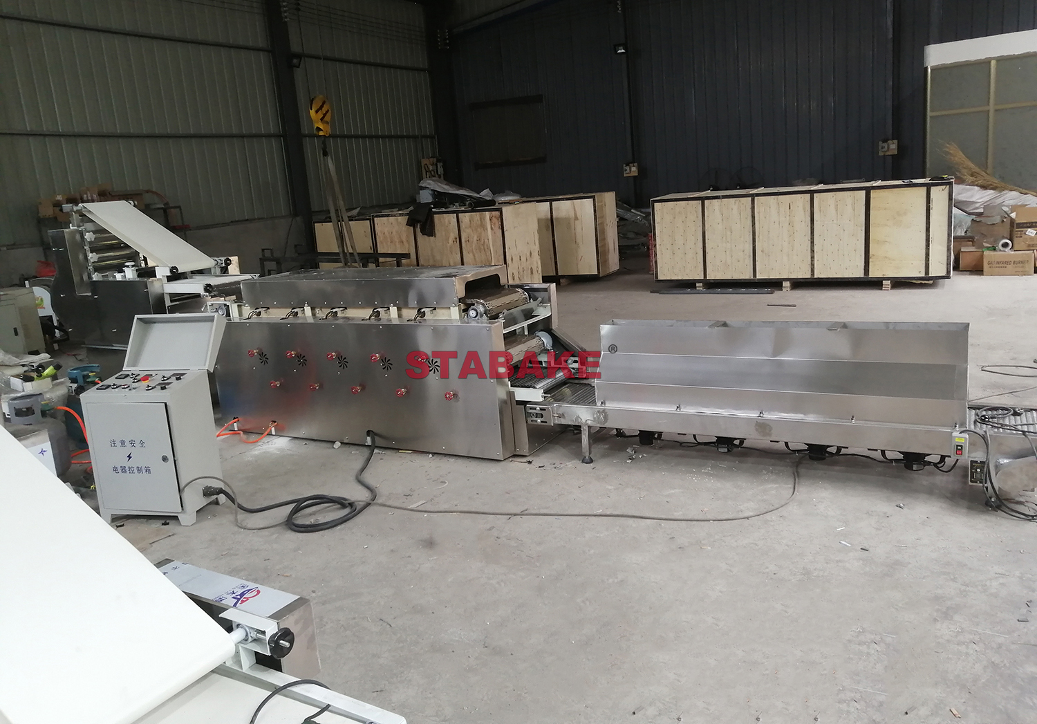 Línea de producción de la máquina de pan de pita a Perú